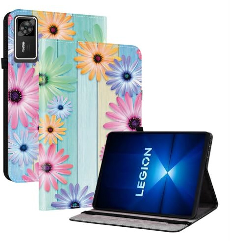 Tablet Case for Lenovo Legion Y700 (Gen 4) 8.8 Dual Angle Stand Built-in Pencil Holder Painted pattern - Sunflower