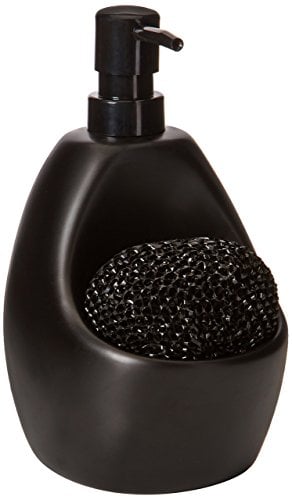 Umbra Joey Dispensador de detergente o jabón, 591ml, Cerámica de gres, Negro