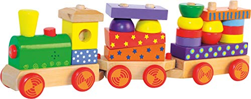 WOODY 90840 Eisenbahn mit Licht und Sound, beige, 3-5 Jahre