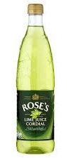 12 rose di lime cordiale da 1 lr, confezione da 12 pezzi