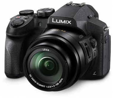 Panasonic LUMIX FZ300 Long Zoom Digital Camera Features 12.1 Megapixel, 1/2.3-Inch Sensor, 4K Video, WiFi, Splash & Dustproof Camera Body, LEICA DC 24X F2.8 Zoom Lens - DMC-FZ300K - (Black) USA