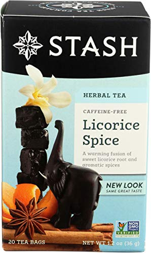 Stash Tea Company Premium Licorice Spice Herbal Tea - Caffeine Free - 20 Bags