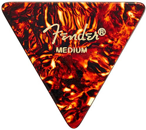 Fender 098-0355-800 355 Shape Picks, 12 Count, Shell, Medium