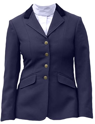 Shires Aston Ladies Show Jacket - Navy Blue