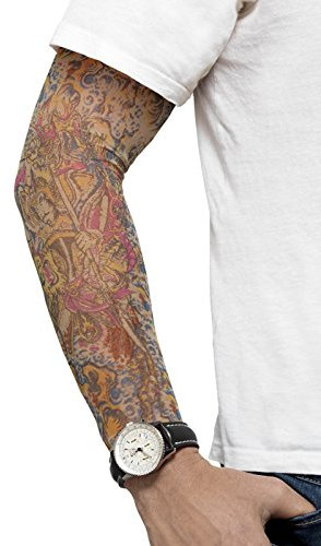 PARTY DISCOUNT Neu Tattoo-Ärmel, 1 Paar, Buntes Design