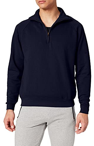 Fruit of the Loom Herren Classic Zip Neck Sweat Sweatshirt