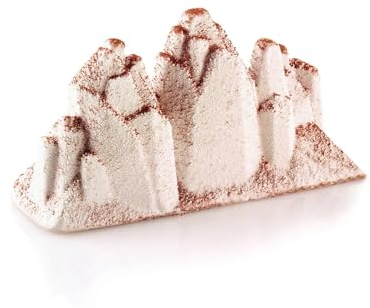silikomart Stampi in Silicone per TRE CIME 120 x 45 h 65 mm - Accessori Professionali per Cucina e Pasticceria - Stampini Monoporzione per Dolci Forno