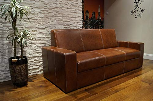 Quattro Meble Echtleder 3 Sitzer Sofa Antalya I Extra Breite 200cm Ledersofa Echt Leder Couch große Farbauswahl !!!