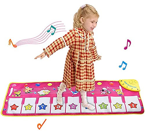 Piano Music Mat, Educational Music Toys Gifts for 1-6 Year Old Girls Boys Toddlers Infant Kids Gifts for 2-6 Year Old Boys Girls Birthday Present