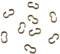 Pandahall 100 Stück Schnellverbindungen Antik-Bronze 8 Form Charm Knoten Verschlüsse für Armband Halskette Schmuck Herstellung
