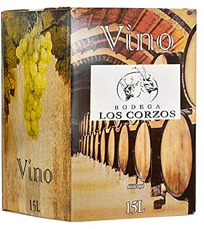 Bag in Box 15L Vino cosechero vino tinto joven de Bodega Los Corzos (20 Botellas de 750 ml)