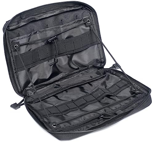 Azarxis Taktische Hüfttaschen, Militär Gürteltasche, Multifunktional Bauchtasche, Molle Tasche Beutel für Camping Wandern (Schwarz)