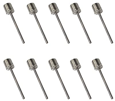 DBOO Ball Pump Needle 10 Pcs Stainless Steel Ball Inflator Needles Football Pump Needles Sports Balls Pump Needle Air Pump Needles for Football, Basketball, Volleyball, Handball, Netball, Rugby