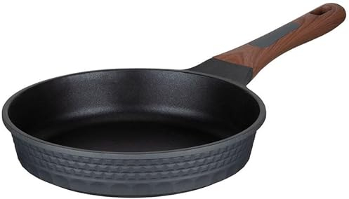 RESTO Poêle à frire 24 cm, hauteur = 5,5 cm, revêtement antiadhésif PFLUON, en fonte d'aluminium, poignée ergonomique, pour tous les types de feux, y compris l'induction, sans PFOA