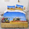 Lolosale Bettwäsche 135x200 Traktor Bettbezug Set Weich Microfaser Bettwaren Mähdrescher Bettwäsche-Set für Kinder Teenager ReißVerschluss Bettbezug Mit 2 Kissenbezug 80x80cm