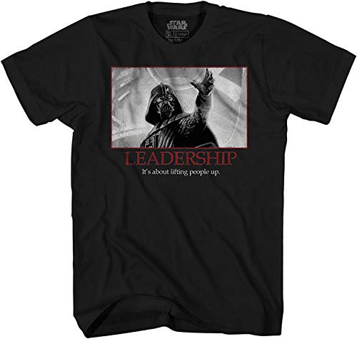 STAR WARS Poster de motivation Darth Vader Leadership pour homme, Premium Jet Black, Taille 5XL