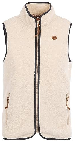 Trespass Womens Fleece Gilet Bodywarmer Zip Pockets Notion - Ladies Knitted Sherpa Fleece Gilet Vest, 300GSM Airtrap Cosy Warm Waistcoat, Womens Sleeveless Jacket