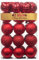 KI Store - 60mm Rosso Palline di Natale, decorazioni per albero di Natale, 30 pezzi, infrangibili, da appendere