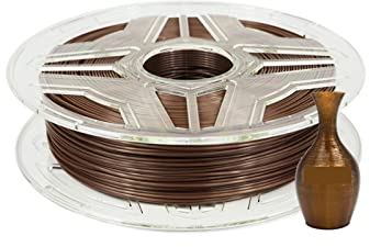 MSEURO 1,75 mm Flexibles, weiches, kaffeebraunes TPU-Filament, 1 kg, 95 A Shore-Härte, for Verbrauchsmaterialien for FDM-3D-Drucker, Druckzubehör Lucky