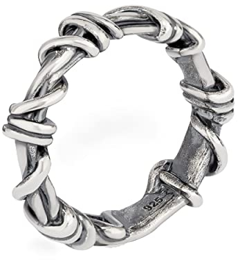 NKlaus 66mm Bandring 925 Silber Herrenring geflochten Kelten Ring Vintage 5,4mm breit 14242