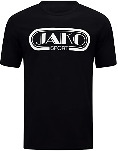 JAKO Retro T-Shirt schwarz, L Herren