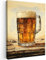 MuchoWow© Wandbilder 30x40 cm Wohnzimmer Wanddeko Schlafzimmer Zimmerdeko Fotowand Zimmer Deko Wand Dekoration Wall Art Vintage - Bier - Becher - Holz - Tisch - Getränk