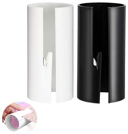 Coupe-papier d'emballage, fast cut coupe-papier cadeau, portable outil de découpe de papier pour emballage cadeau pour des emballages cadeaux parfaits diy cadeau, 2 pcs noir et blanc couleur