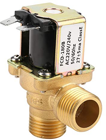 Messing AC220V G1/2 Normal Geschlossenes Magnet Ventil, Vorgesteuertes Elektrisches Magnet Ventil Für Den Wassereinlass Zur Wassersteuerung