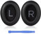 TviewSmart Cuscinetti auricolari di ricambio per cuffie Bose Quietcomfort 45 – compatibili con cuffie QC45 Over-Ear, cuscino di ricambio con morbida pelle proteica, in memory foam isolante, EO-BQC-45