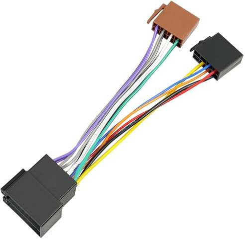 Jayubien 16Pin Radio Wiring Harness Compatible with Volkswagen Audi Mercedes-Benz 1990-2004 ISO Car Stereo Connector Plug Wire Adapter