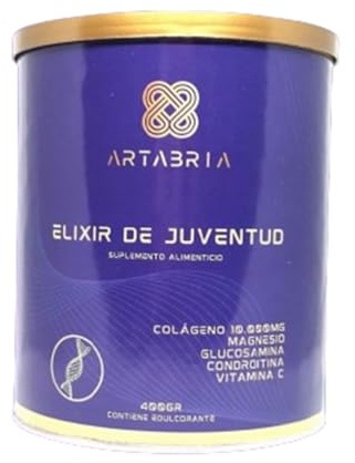 Collagen Artabria Pulver mit Magnesium und Vitamin C, Pflege für Haut, Haare und Nägel, leuchtende Haut mit weniger Falten, 400 g