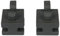 ensipart Buchsenset für Backofen kompatibel mit Siemens 00637444 Keramikhalter hinten für Zubehörgitter für oben und unten 1 Set