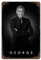 KSOXDAITIP Filmschauspieler George Clooney Poster, Wanddekoration, Kunst, Metallblechposter, moderne Wohnkultur, Kunst, Metallposter, Hausbar, Laden, Dekorationen, Vintage-Schild, Geschenk, 30 x 20 cm