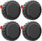 【4 Pack】TicEaik AirTag Case - IPX8 Waterproof PC AirTag Protective Cover with 3M Adhesive Sticker - Airtag Sticker Mount for Computer, Bike, Wallet, TV Remote, Drone, Camera, Luggage