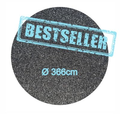 Poolking24 Poolunterlage RUND 366cm 3-4mm dick, reißfest, wärmedämmend, DAS Original, ideal als Poolschutz, Poolvlies für alle gängigen Größen Rundpool (366cm RUND)