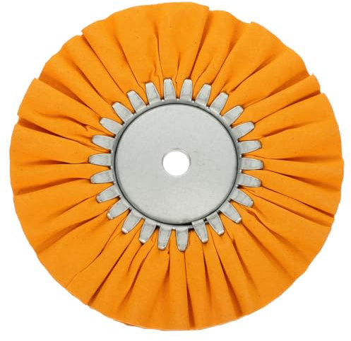TOPPERFUN Cotton Cloth Buffing Wheel Sponge Polishing Pad Kit, Drill Buffing Kit for Car Polishing Cleaning Angle Grinder Orange