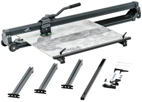 HYQNG Tagliapiastrelle di Grande Formato Tagliapiastrelle Manuale, Tagliapiastrelle Professionale in Ceramica di Porcellana con Maniglia di Trasporto e Ruote, Tagliapiastrelle per Piastrelle 120cm