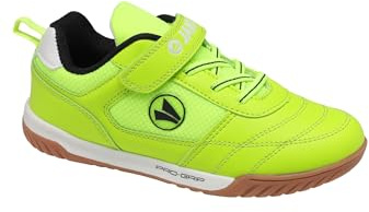 JAKO Unisex Kinder J-sh Winger Ev Hallenturnschuh, Neon Yellow Jet Black, 39 EU