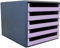 Schubladenbox, Gehäuse Anthrazit, Recycling Blauer Engel, Lavendel