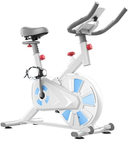 BAODANZHAO Fitness bike, indoor stationary cycling fitness bike, indoor bike with tablet stand, bike with comfortable seat, 106x60x120cm (41.7x23.6x47.2in)(106x60x120cm,white)
