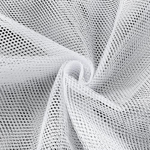 150 x 160cm Tüll Weiß Polyester Stretchstoff Weiß Tüll Meterware Tüllstoff Weiß Tüllnetzgewebe Tüll Stoff Vielseitiges Weiß Polyesternetzgewebe für Bekleidung DIY Deko