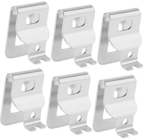 ORFOFE Edelstahl Bohrerhalter Bohrer Werkzeughaken Stabiler Elektrowerkzeug Organizer Für Elektrowerkzeuggürtel Befestigung Mehrzweck Haken (6 Stück)