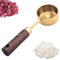 xowwyue Coffee Powder Milk Powder Spoon - Tablespoon Measuring Scoop Stainless Steel,Wooden Handle Tablespoon, Vintage Scoop 15ml Multifunctional Measuring Spoon for Household