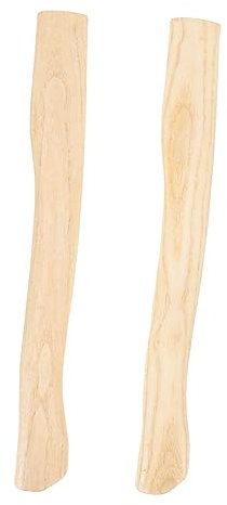 GLEAVI 2pcs Wooden Oak Hatchet Handles Replacement Hand Handles for Chopping with Sturdy Wood Material and 36cm Length, for Camp and Outdoor Use