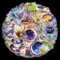 Holografische Aufkleber, 30pcs Transparente Scrapbooking Aufkleber, PET Aufkleber Scrapbooking, Hologramm Sticker Kinder, Geeignet für Sammelalben, Fotoalben, Tagebücher, Bastelarbeiten(Hexe)