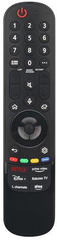 VINABTY Ersatz Magic Motion Sensor TV-Fernbedienung Kompatibel mit LG MR24GA AKB76045003 4K Smart OLED with Voice Search,Magic Air Mouse Function,6 Shortcut Keys