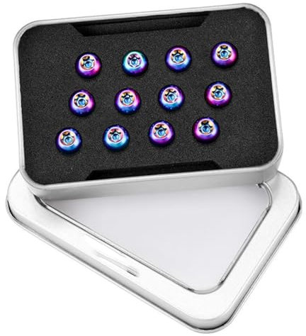 HOUSON Lot de 12 vis de frein à disque en titane M5 x 10 Torx T25 – TC4 – Construction légère – Pour VTT et vélo de route