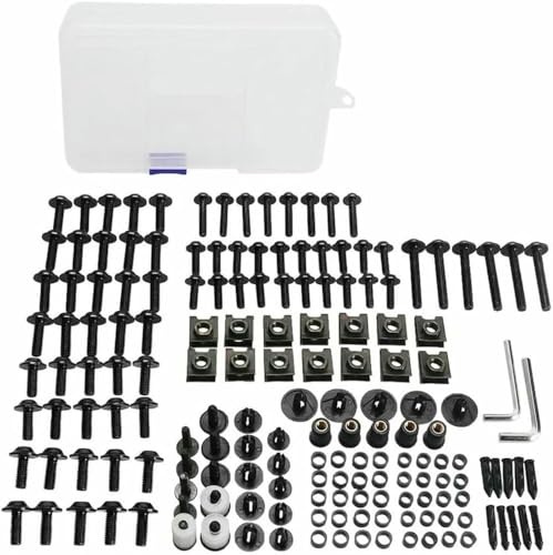 DSYSRX 177 pièces Kit de boulons pour carénage Complet de Moto vis rondelles, Clips de Fixation et écrous en Acier pour K-TM 390 pour Duke 390 2012-2020 2021 2022 2023 2024