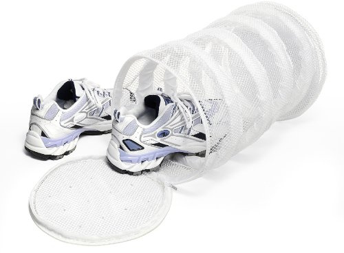 Whitmor Mesh Sneaker Wash Bag, Polyester, White