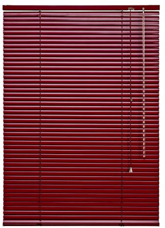 Liedeco Jalousie Bordeaux aus Alu, Aluminium-Jalousie B 200 cm x L 160 cm